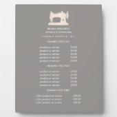 金ゴールド裁縫マシンのSeamstress Gray価格 フォトプラーク (正面)