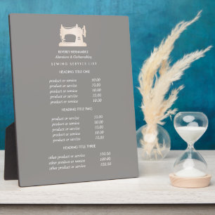 金ゴールド裁縫マシンのSeamstress Gray価格 フォトプラーク