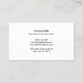 金ゴールド裁縫マシンテーラーまたはシームレスブラック 名刺 (裏面)