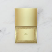 金ゴールド装飾サンキューカード サンキューカード (内部)