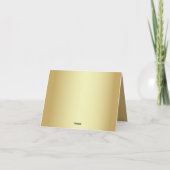 金ゴールド装飾サンキューカード サンキューカード (裏面)