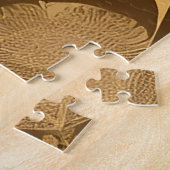 金ゴールド装飾フクロムマンダラデザイン ジグソーパズル (側面)