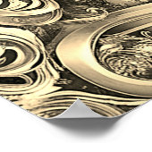 金ゴールド装飾ホリデーポスター ポスター (角)