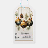 金ゴールド装飾品(3) ギフトタグ (裏面)