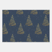 金ゴールド装飾模様 ラッピングペーパーシート (正面3)