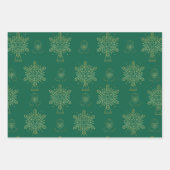 金ゴールド装飾模様 ラッピングペーパーシート (正面2)