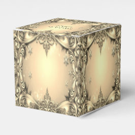 金ゴールド装飾用ホリデーギフトボックス フェイバーボックス