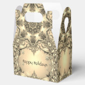 金ゴールド装飾用ホリデーギフトボックス フェイバーボックス (オープン)