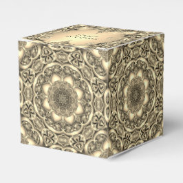 金ゴールド装飾用ホリデーギフトボックス フェイバーボックス