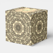 金ゴールド装飾用ホリデーギフトボックス フェイバーボックス (裏面サイド)