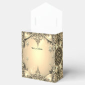 金ゴールド装飾用ホリデーギフトボックス フェイバーボックス (オープン)