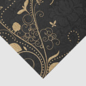 金ゴールド装飾用黒デコパージュ背景 薄葉紙 (詳細)