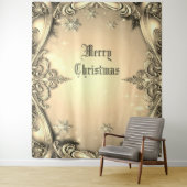 金ゴールド装飾的なホリデーバック タペストリー (インサイチュ)