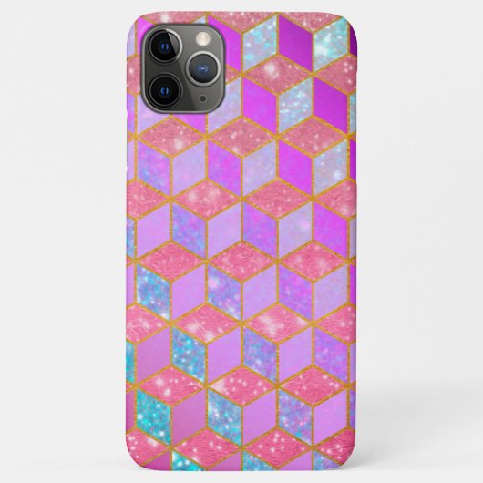 金ゴールド裏付きダイアモンド形六角形、パステルV Case-Mate iPhoneケース (裏面)