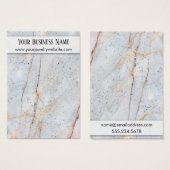 金ゴールド製大理石イヤリングホルダー表示カード (正面&裏面)