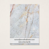 金ゴールド製大理石イヤリングホルダー表示カード (裏面)