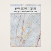 金ゴールド製大理石イヤリングホルダー表示カード (正面)