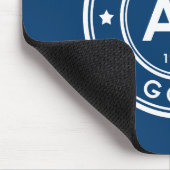 金ゴールド要素ブルーマウスパッド マウスパッド (コーナー)