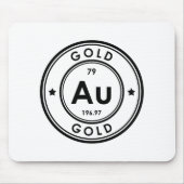 金ゴールド要素マウスパッド マウスパッド (正面)