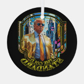 金ゴールド規格 – トランプ大統領2024 ガラスオーナメント (裏面)