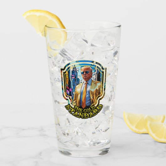 金ゴールド規格 – トランプ大統領2024 タンブラーグラス (アイス正面)