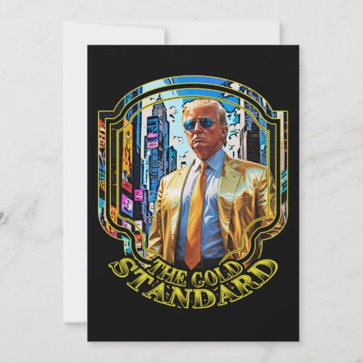 金ゴールド規格 – トランプ大統領2024 招待状 (正面)