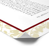 金ゴールド観葉席表AZ ポスター (角)