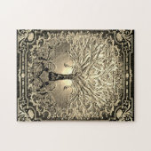 金ゴールド観賞用樹木 ジグソーパズル (横)