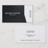 金ゴールド角度/レザー 名刺 (正面/裏面)