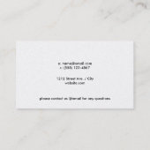 金ゴールド角度/レザー 名刺 (裏面)