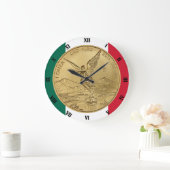 金ゴールド解放硬貨 ラージ壁時計 (ホーム)