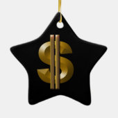 金ゴールド記号 セラミックオーナメント (裏面)