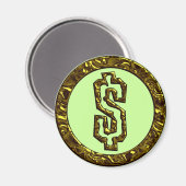 金ゴールド記号 マグネット (正面/裏面)