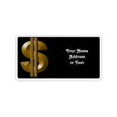 金ゴールド記号 ラベル (正面)