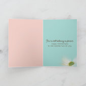 金ゴールド記念日ハートとレース カード (内部)