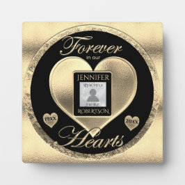 金ゴールド記念碑 フォトプラーク