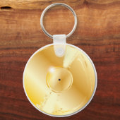 金ゴールド記録 キーホルダー (正面)