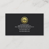 金ゴールド証きらめく券取引グラフ財務 名刺 (裏面)