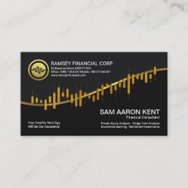 金ゴールド証きらめく券取引グラフ財務 名刺