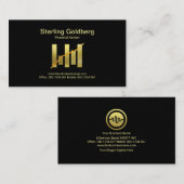 金ゴールド証フェイク券取引グラフ財務 名刺 (正面/裏面)