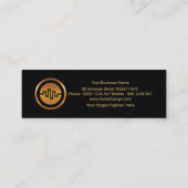 金ゴールド証券フェイク取引のForex Dealerグラフ スキニー名刺 (裏面)