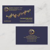 金ゴールド証券取引所グラフ財務顧問 名刺 (正面/裏面)