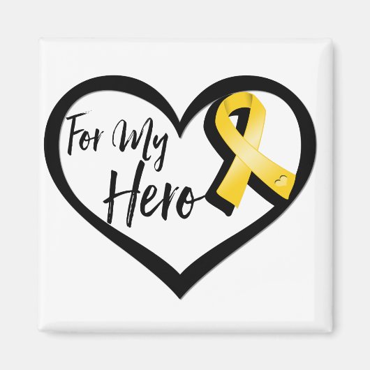 金ゴールド認識度リボン マグネット (正面)