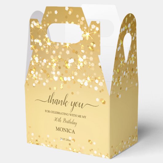 金ゴールド誕生日エレガントパーティミ感謝していムリスト フェイバーボックス (オープン)