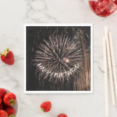 金ゴールド誕生日花火 スタンダードランチョンナプキン (インサイチュ)
