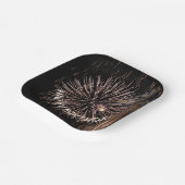 金ゴールド誕生日花火 ペーパープレート (傾斜あり)