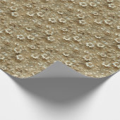 金ゴールド誕生日記念日フローラギフトラッピング ラッピングペーパー (角)