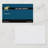 金ゴールド象のロゴ 名刺 (正面/裏面)