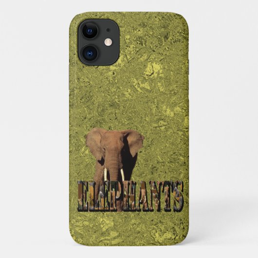 金ゴールド象デザイン、 Case-Mate iPhoneケース (裏面)