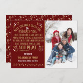 金ゴールド賛美の数字6:24-26写真 シーズンカード (正面/裏面)